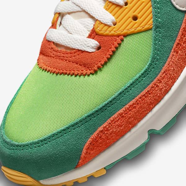 Nike Air Max 90 SE Sneakers Herren Grün Orange Grün | NK039EYT