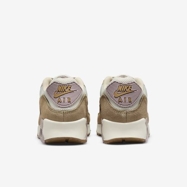 Nike Air Max 90 Sneakers Damen Braun Helllila Khaki | NK948GAX