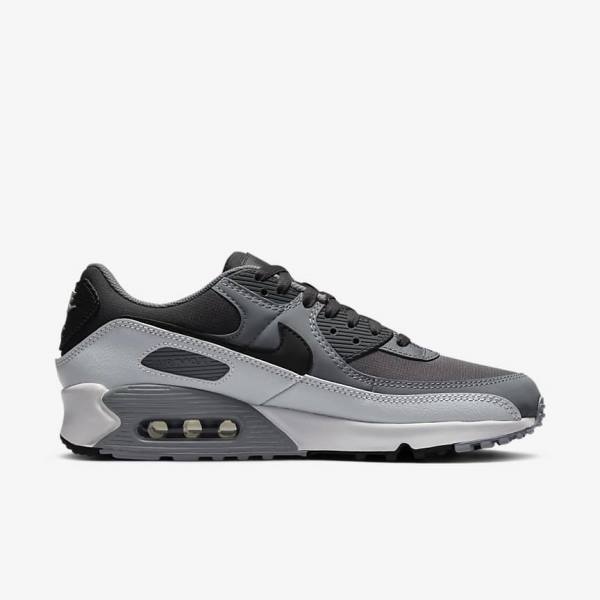 Nike Air Max 90 Sneakers Herren Dunkelgrau Schwarz | NK205WHC