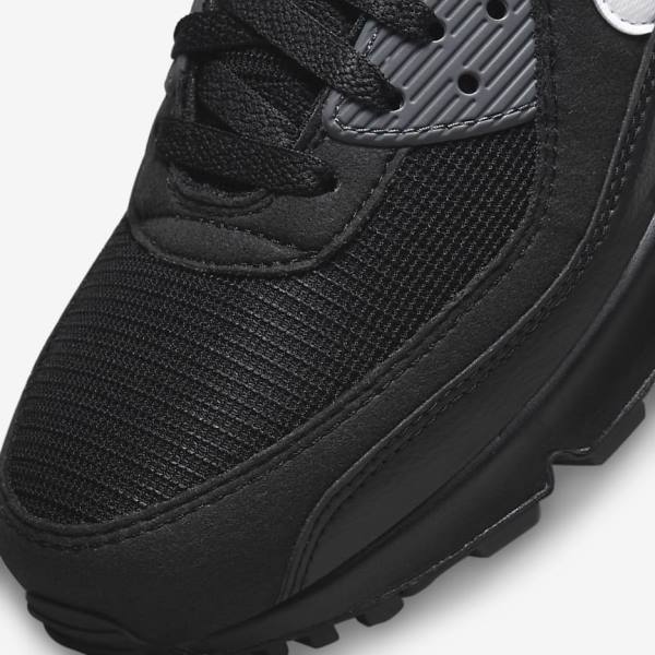 Nike Air Max 90 Sneakers Herren Schwarz Grau Weiß | NK297CHU