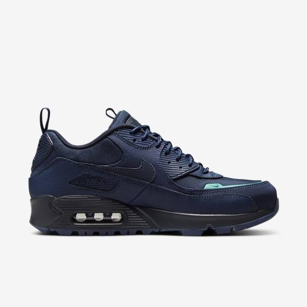 Nike Air Max 90 Surplus Sneakers Herren Navy Schwarz | NK190EDY