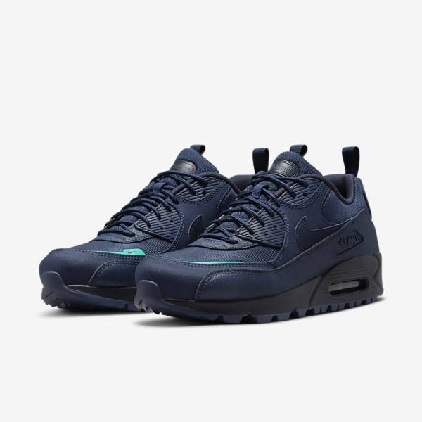 Nike Air Max 90 Surplus Sneakers Herren Navy Schwarz | NK190EDY