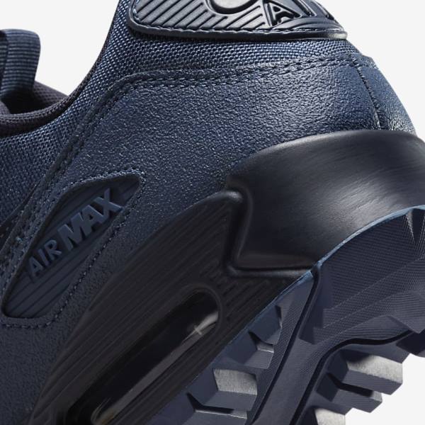 Nike Air Max 90 Surplus Sneakers Herren Navy Schwarz | NK190EDY