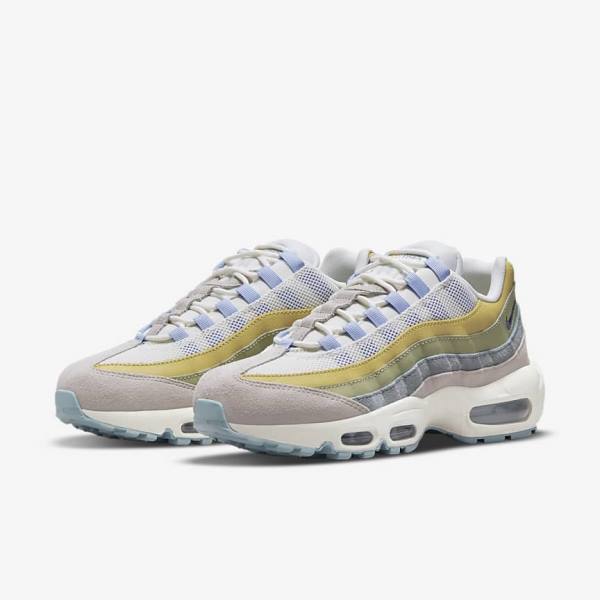 Nike Air Max 95 Sneakers Damen Hellblau Olivgrün | NK870LWR