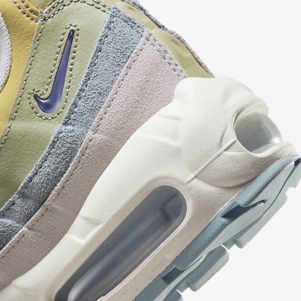 Nike Air Max 95 Sneakers Damen Hellblau Olivgrün | NK870LWR