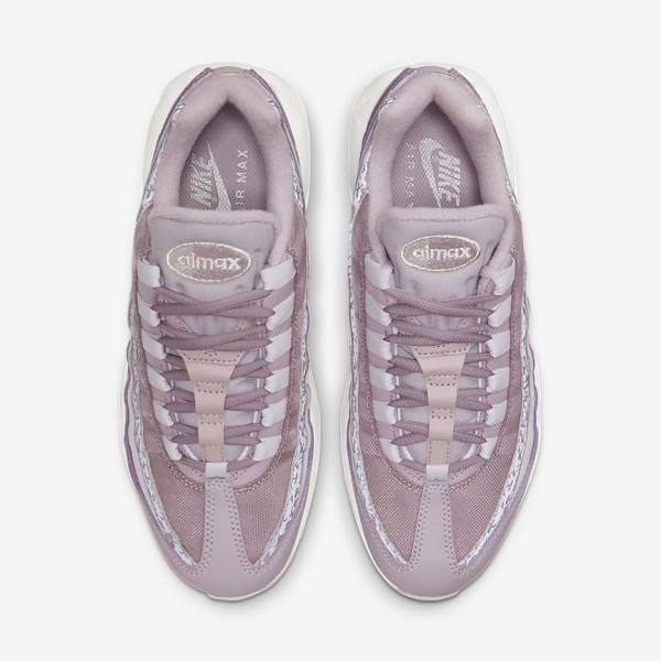 Nike Air Max 95 Sneakers Damen Lila Weiß Metal Silber | NK218QYP