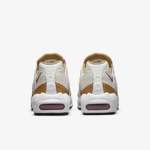 Nike Air Max 95 Sneakers Damen Weiß Braun Grün | NK850EUM