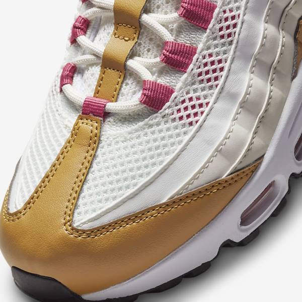 Nike Air Max 95 Sneakers Damen Weiß Braun Grün | NK850EUM