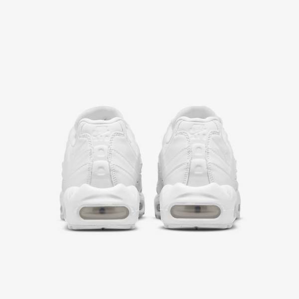 Nike Air Max 95 Sneakers Damen Weiß Metal Silber Weiß | NK261SLR