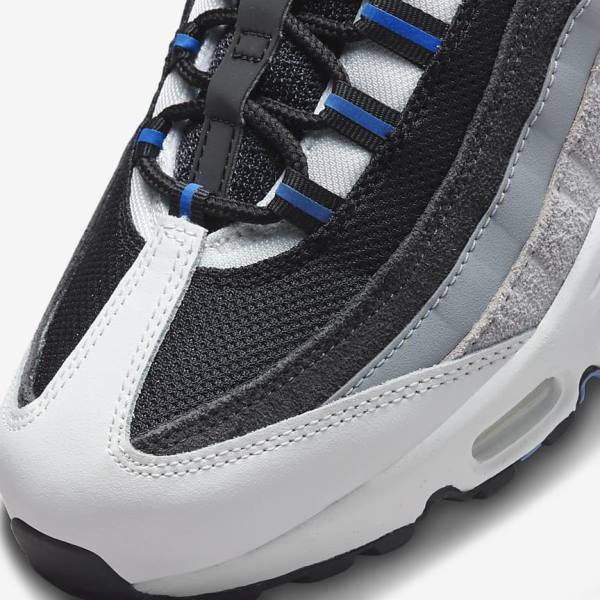 Nike Air Max 95 Sneakers Herren Schwarz Dunkelgrau Blau | NK507AXO