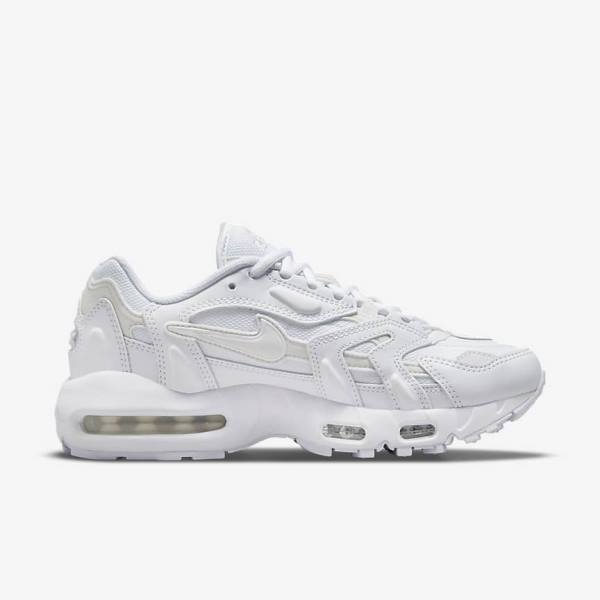 Nike Air Max 96 2 Sneakers Damen Weiß Platin Metal Silber Weiß | NK253BPF