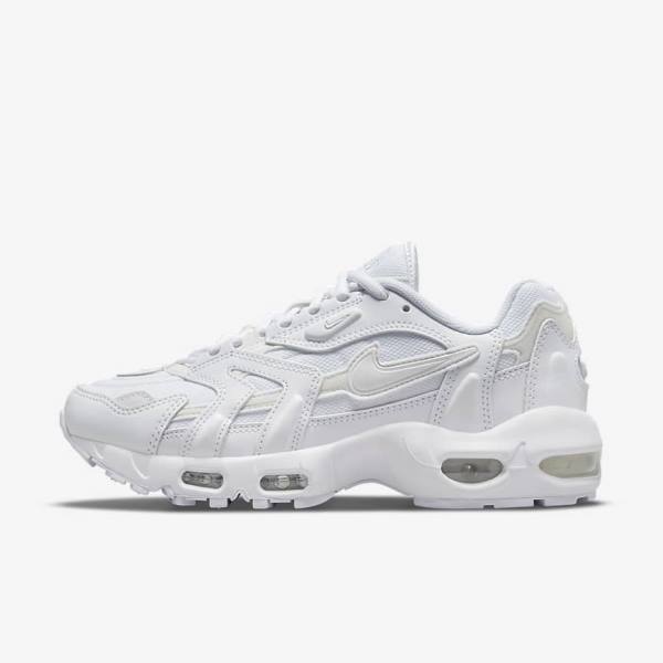 Nike Air Max 96 2 Sneakers Damen Weiß Platin Metal Silber Weiß | NK253BPF