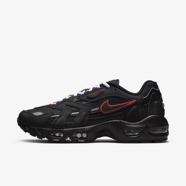 Nike Air Max 96 II Sneakers Herren Schwarz Rot Weiß | NK637SBI