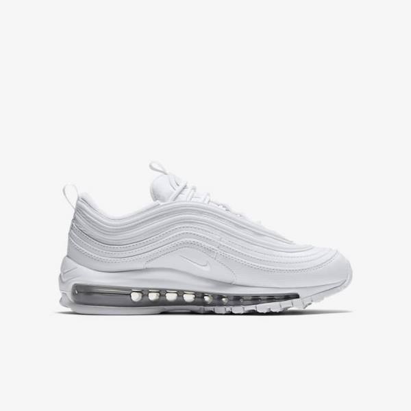 Nike Air Max 97 Older Sneakers Kinder Weiß Metal Silber Weiß | NK024VMC