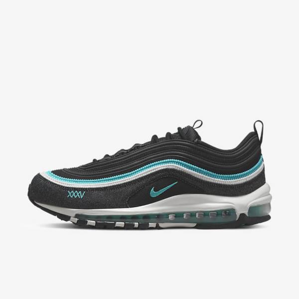 Nike Air Max 97 SE Sneakers Herren Schwarz Weiß Türkis | NK645VSY