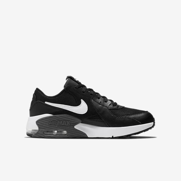 Nike Air Max Excee Older Sneakers Kinder Schwarz Dunkelgrau Weiß | NK723MSF