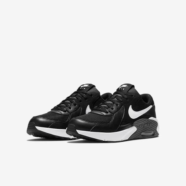 Nike Air Max Excee Older Sneakers Kinder Schwarz Dunkelgrau Weiß | NK723MSF