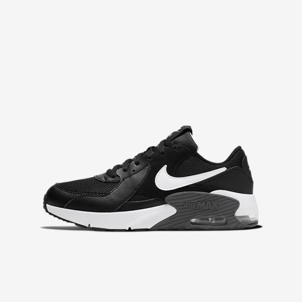 Nike Air Max Excee Older Sneakers Kinder Schwarz Dunkelgrau Weiß | NK723MSF