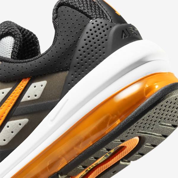 Nike Air Max Genome Older Sneakers Kinder Schwarz Grau Weiß Orange | NK518RSA