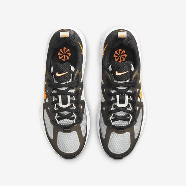 Nike Air Max Genome Older Wanderschuhe Kinder Schwarz Grau Weiß Orange | NK486YNR