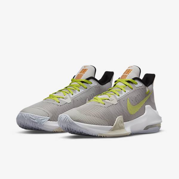 Nike Air Max Impact 3 Basketballschuhe Damen Grau Grün | NK593SHX