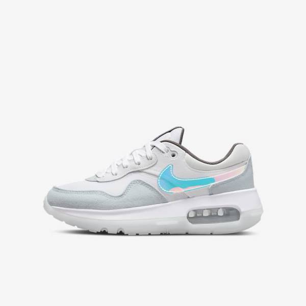 Nike Air Max Motif Older Sneakers Kinder Weiß Blau Grau | NK307NAE