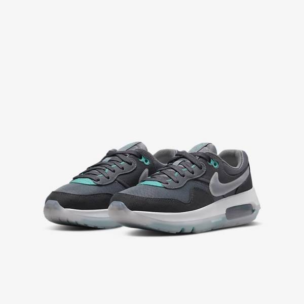 Nike Air Max Motif Older Sneakers Kinder Grau Türkis Dunkelgrau Schwarz | NK357FGE