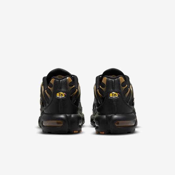 Nike Air Max Plus Sneakers Herren Schwarz Braun Gold | NK035GBC