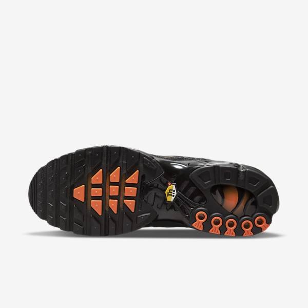 Nike Air Max Plus Sneakers Herren Schwarz Orange Grau Weiß | NK826VWR