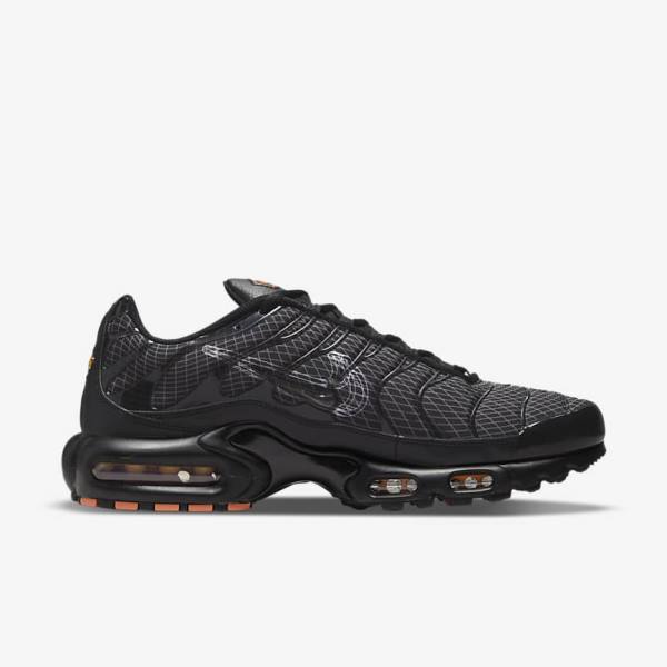 Nike Air Max Plus Sneakers Herren Schwarz Orange Grau Weiß | NK826VWR