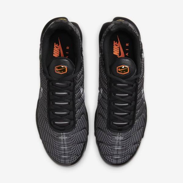 Nike Air Max Plus Sneakers Herren Schwarz Orange Grau Weiß | NK826VWR