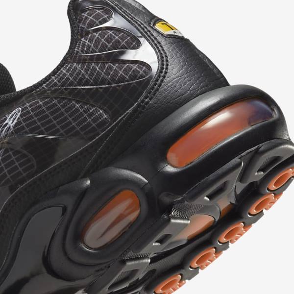 Nike Air Max Plus Sneakers Herren Schwarz Orange Grau Weiß | NK826VWR