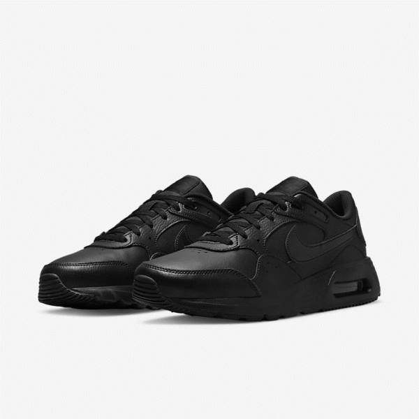 Nike Air Max SC Leder Sneakers Herren Schwarz | NK213VCU