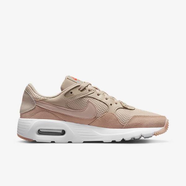 Nike Air Max SC Sneakers Damen Khaki Grau Rosa Weiß Rosa | NK270OKH