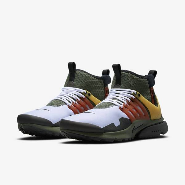 Nike Air Presto Mid Utility Sneakers Herren Dunkelgrau Grün Schwarz | NK851LDF