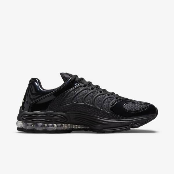 Nike Air Tuned Max Sneakers Herren Schwarz Metal Silber Schwarz | NK278SEZ