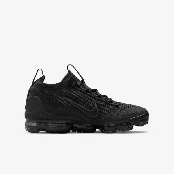 Nike Air VaporMax 2021 FK Older Sneakers Kinder Schwarz Dunkelgrau | NK830UDQ