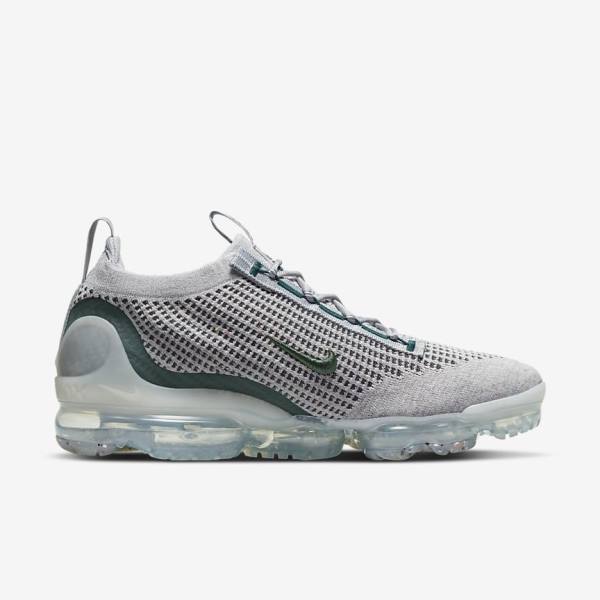 Nike Air VaporMax 2021 FK SE Sneakers Herren Hellbeige Metal Silber Dunkeltürkis | NK781EYG