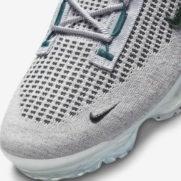 Nike Air VaporMax 2021 FK SE Sneakers Herren Hellbeige Metal Silber Dunkeltürkis | NK781EYG