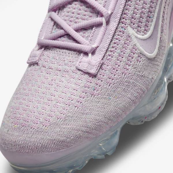 Nike Air VaporMax 2021 FK Sneakers Damen Hellrosa Weiß Metal Silber Lila | NK279AEX