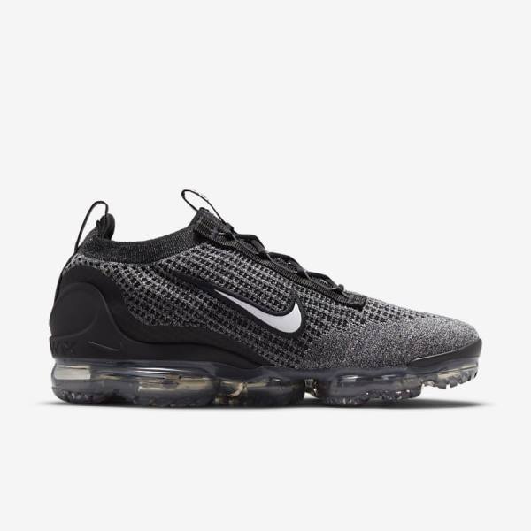 Nike Air VaporMax 2021 FK Sneakers Herren Schwarz Weiß Dunkelgrau Schwarz | NK042ESQ