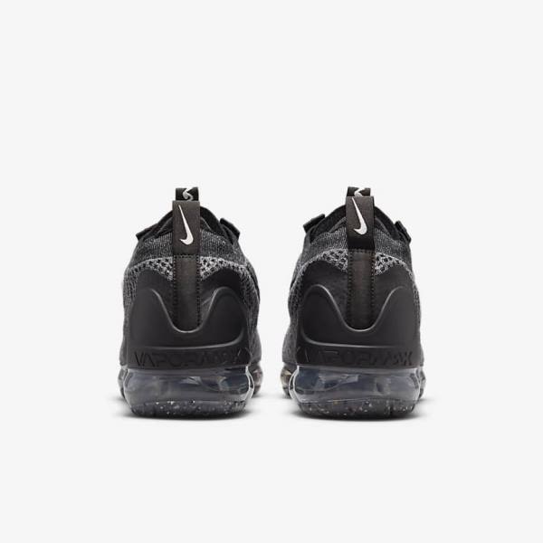 Nike Air VaporMax 2021 FK Sneakers Herren Schwarz Weiß Dunkelgrau Schwarz | NK042ESQ