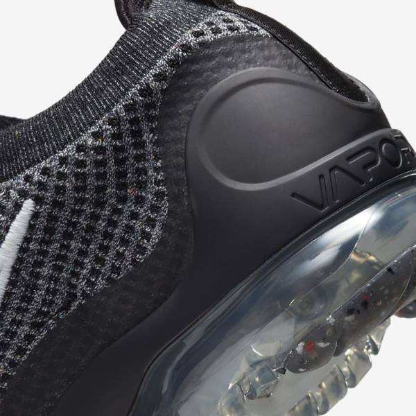 Nike Air VaporMax 2021 FK Sneakers Herren Schwarz Weiß Dunkelgrau Schwarz | NK042ESQ