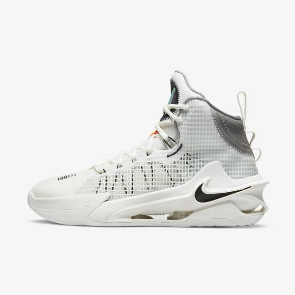 Nike Air Zoom G.T. Jump Basketballschuhe Herren Weiß Schwarz Weiß | NK473QBK