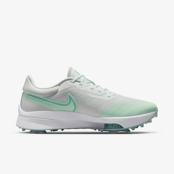 Nike Air Zoom Infinity Tour NEXT% Golfschuhe Herren Weiß Mintfarben Platin Türkis | NK340COL