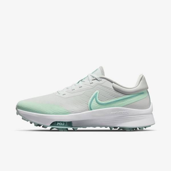 Nike Air Zoom Infinity Tour NEXT% Golfschuhe Herren Weiß Mintfarben Platin Türkis | NK340COL