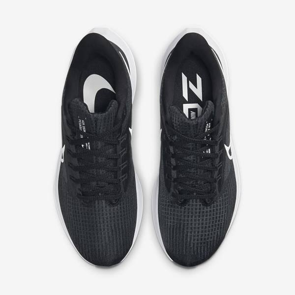 Nike Air Zoom Pegasus 39 Straßen Laufschuhe Damen Schwarz Dunkelgrau Weiß | NK805STD