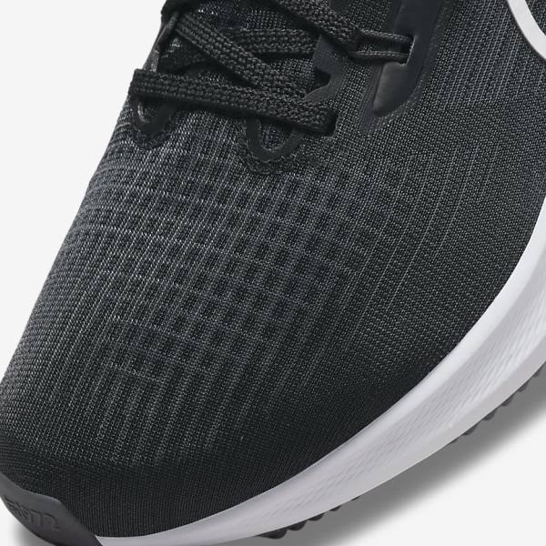 Nike Air Zoom Pegasus 39 Straßen Laufschuhe Damen Schwarz Dunkelgrau Weiß | NK805STD