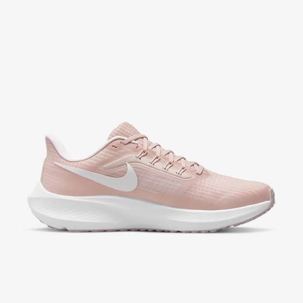 Nike Air Zoom Pegasus 39 Straßen Laufschuhe Damen Rosa Hellrosa Weiß | NK963FKR