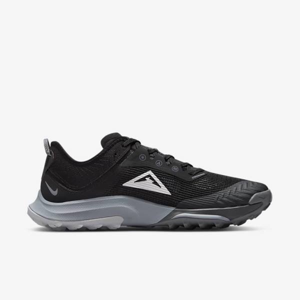 Nike Air Zoom Terra Kiger 8 Trail Laufschuhe Herren Schwarz Dunkelgrau Platin | NK052RVB